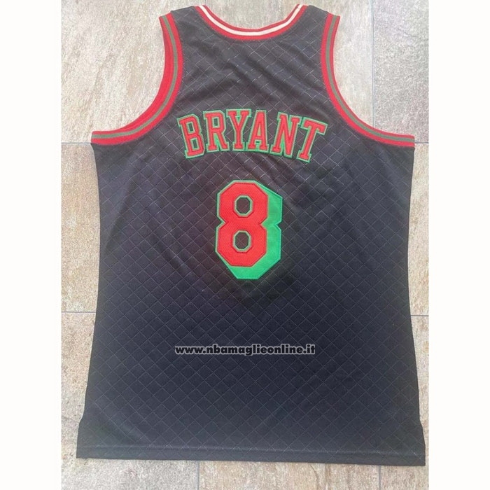 Maglia Los Angeles Lakers Kobe Bryant #8 Mitchell & Ness 1996-97 Nero